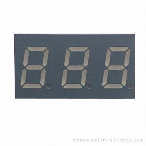 0.36 inch red color three-digit 7 segment LED displays